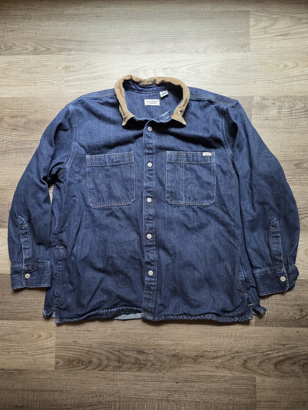 Levi's Men's Denim Work Jacket With Cord Collar
